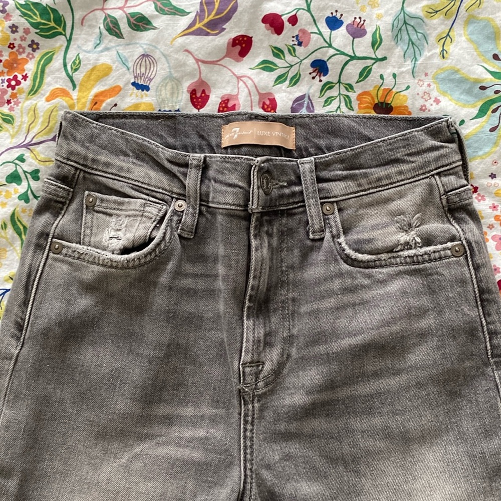 7 For All Mankind - High Waist Slim Kick Imprint, Luxe Vintage-  Women’s 26